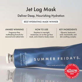 Summer Fridays close-up of mask texture illustrating creamy hydration and softness