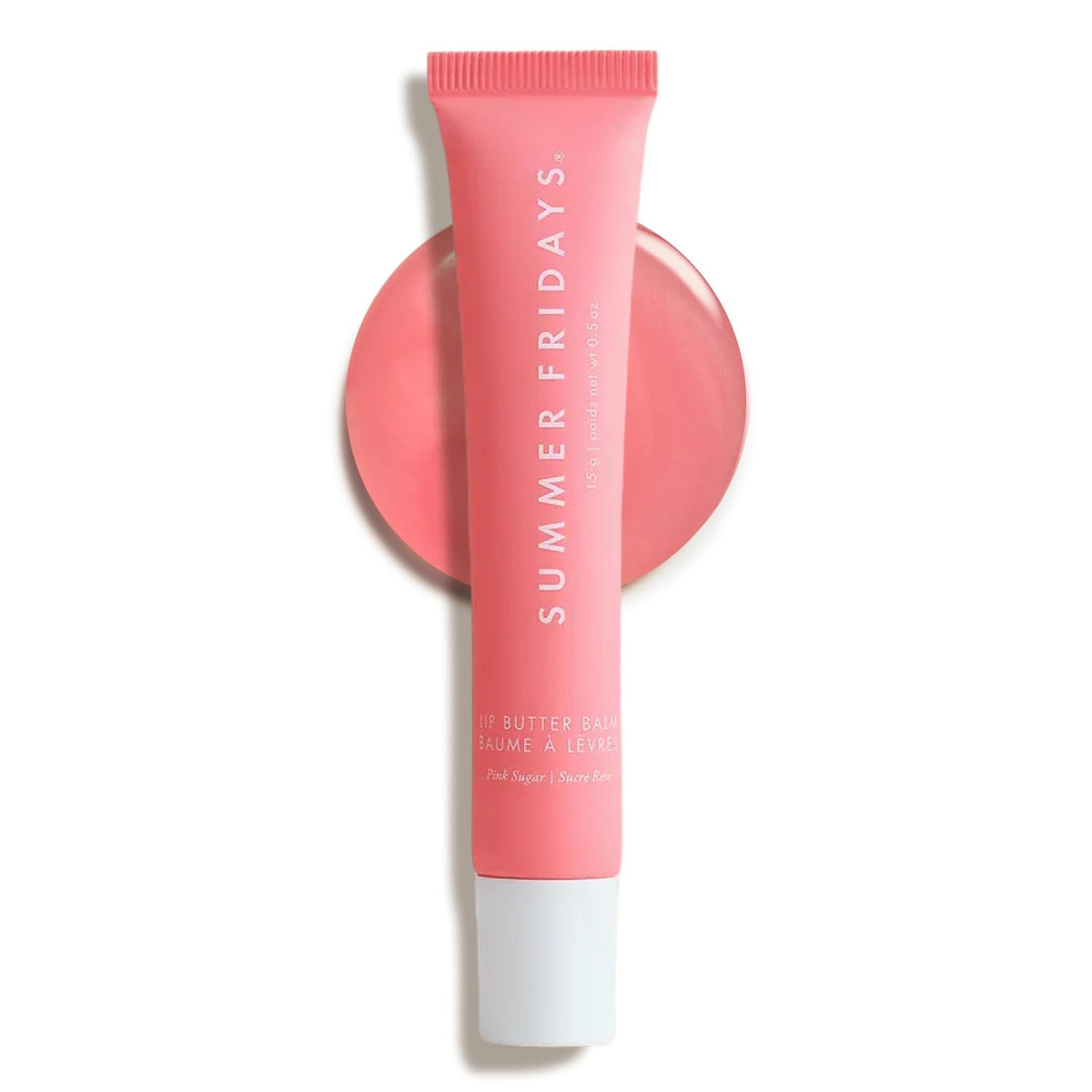 Summer Fridays front tube showing sleek packaging and instant gloss benefit