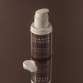 Summer Fridays bottle with box to show retail packaging and brand