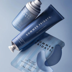 Summer Fridays serum patted into skin leaving hydrated finish
