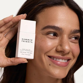 Summer Fridays drop of tint on skin demonstrating blendable hydration