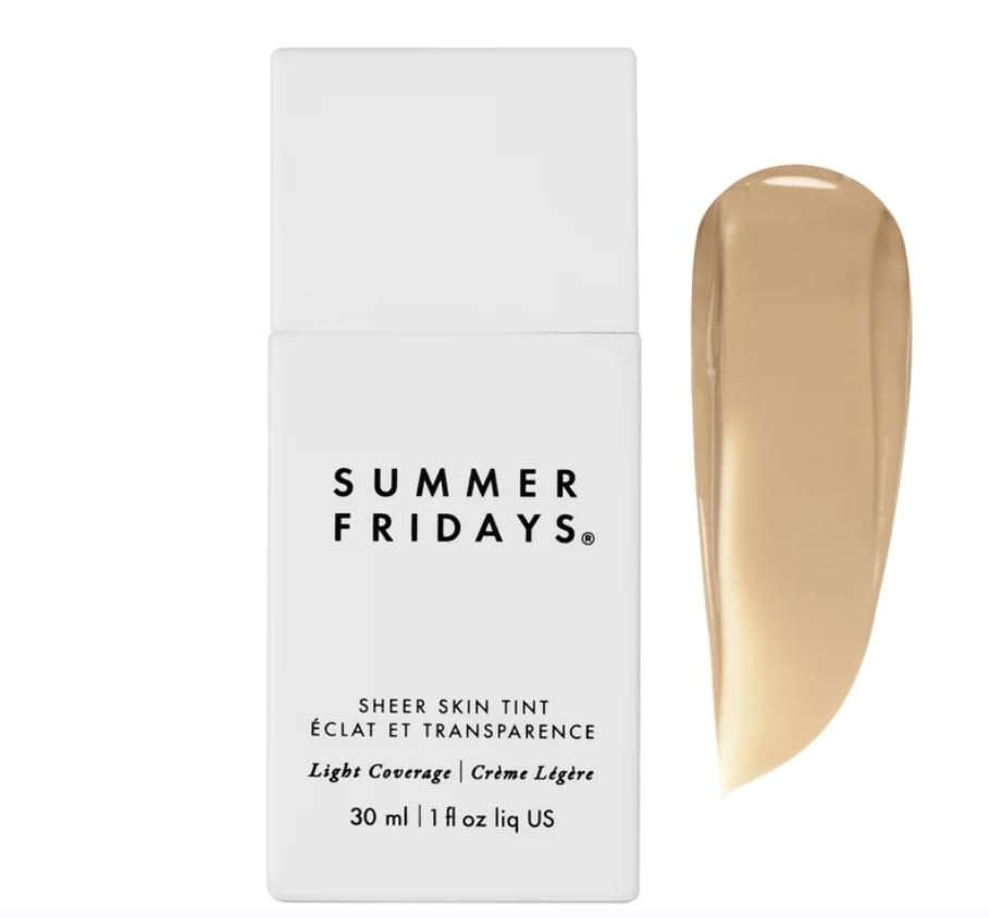 Summer Fridays front bottle showing shade 2 and dewy finish benefit