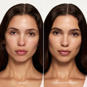 Summer Fridays swatch on medium skin showing shade 3 golden undertone and natural coverage