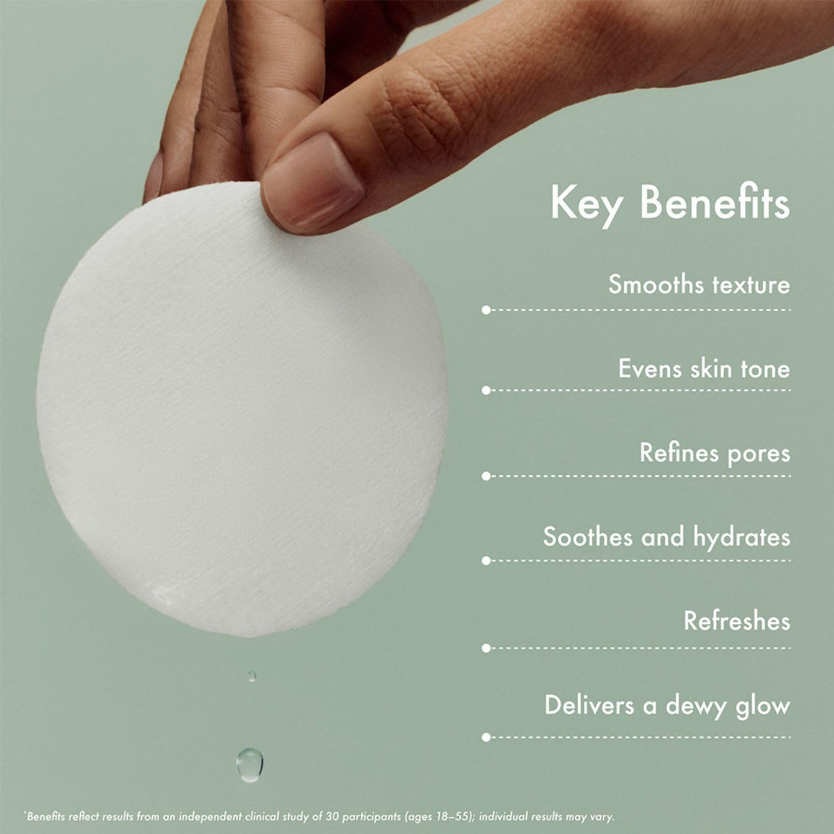 Summer Fridays textured side detail revealing buffing surface for flaky areas