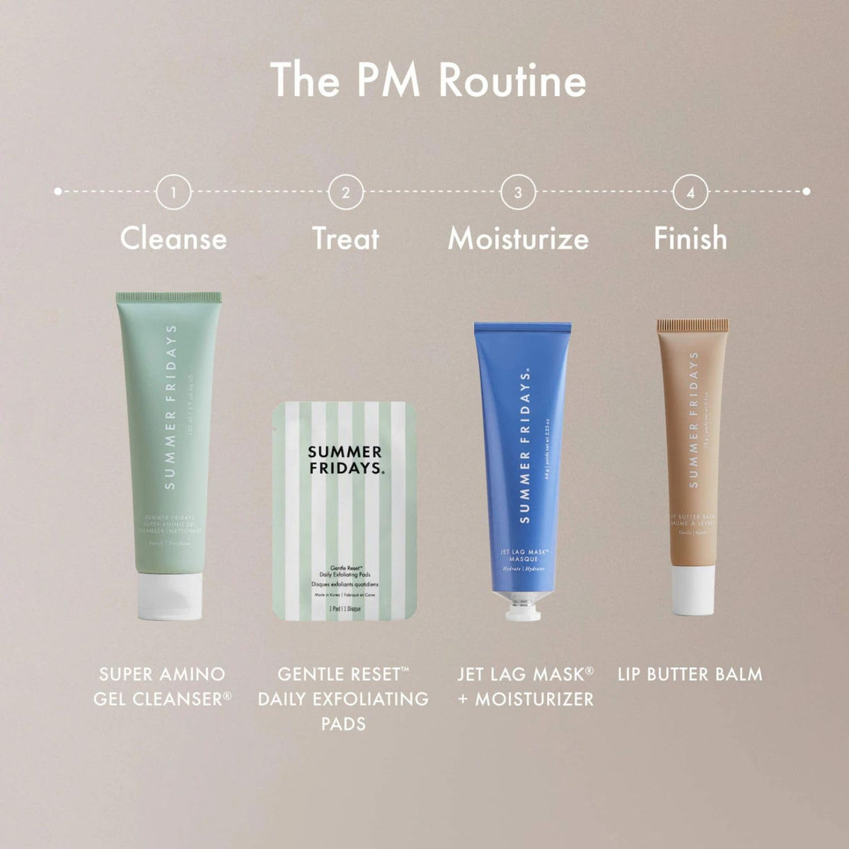 Summer Fridays pads packed in travel kit showing portability and routine ease