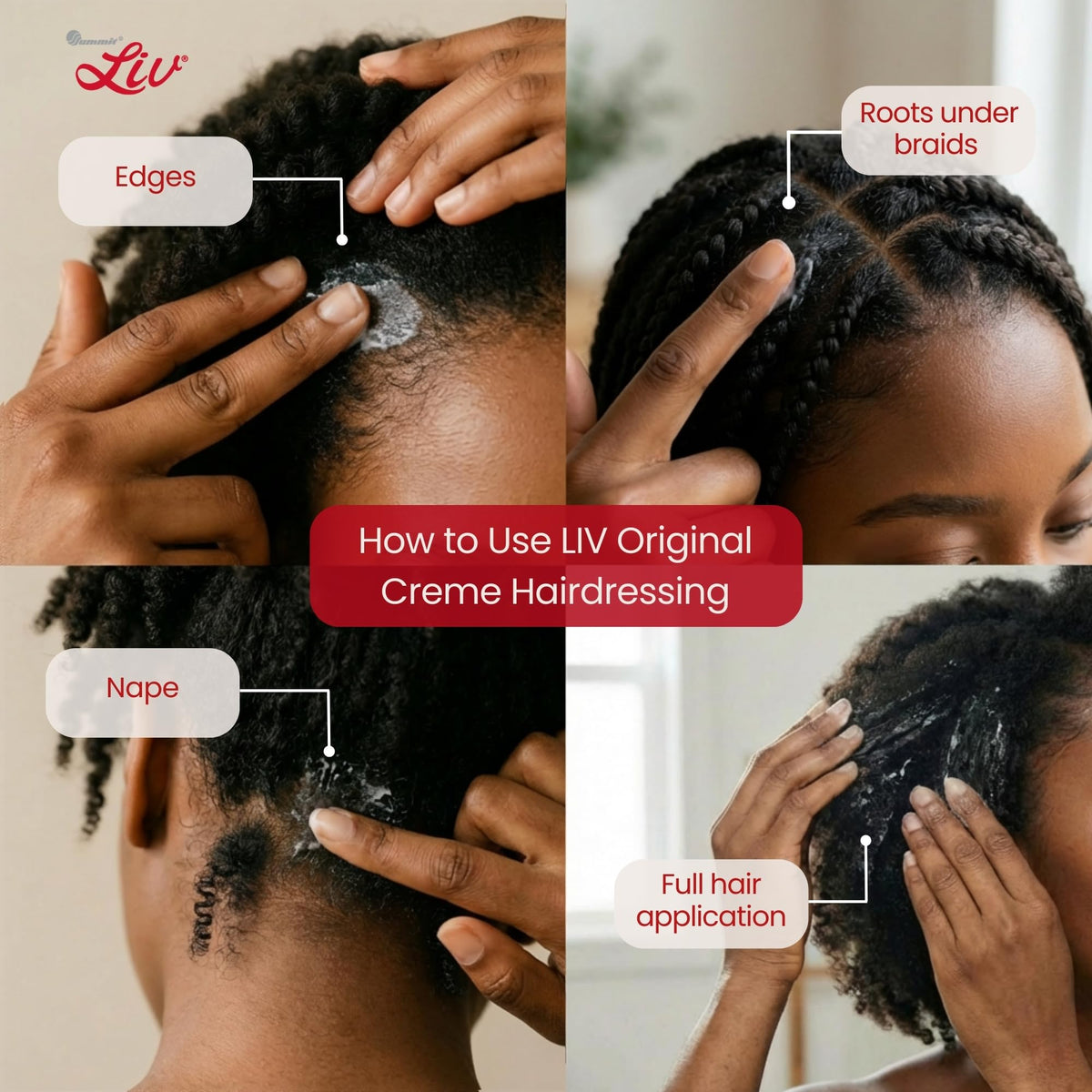 Summit on braided protective style illustrating sustained hydration under styles