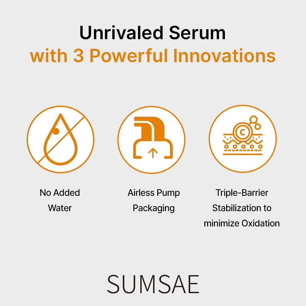 SUMSAE applying serum to cheek, illustrates brightening and smoothing benefit