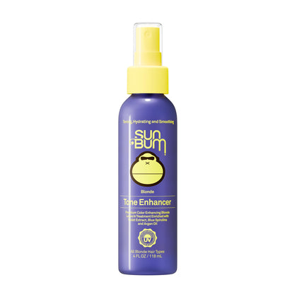 Sun Bum front packaging of Blonde Tone Enhancer showing bottle and label benefits