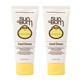 Sun Bum front packaging showing two 3oz tubes and travel-friendly design