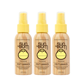 Sun Bum front packaging 1.5 oz showing compact travel bottle and brand benefits