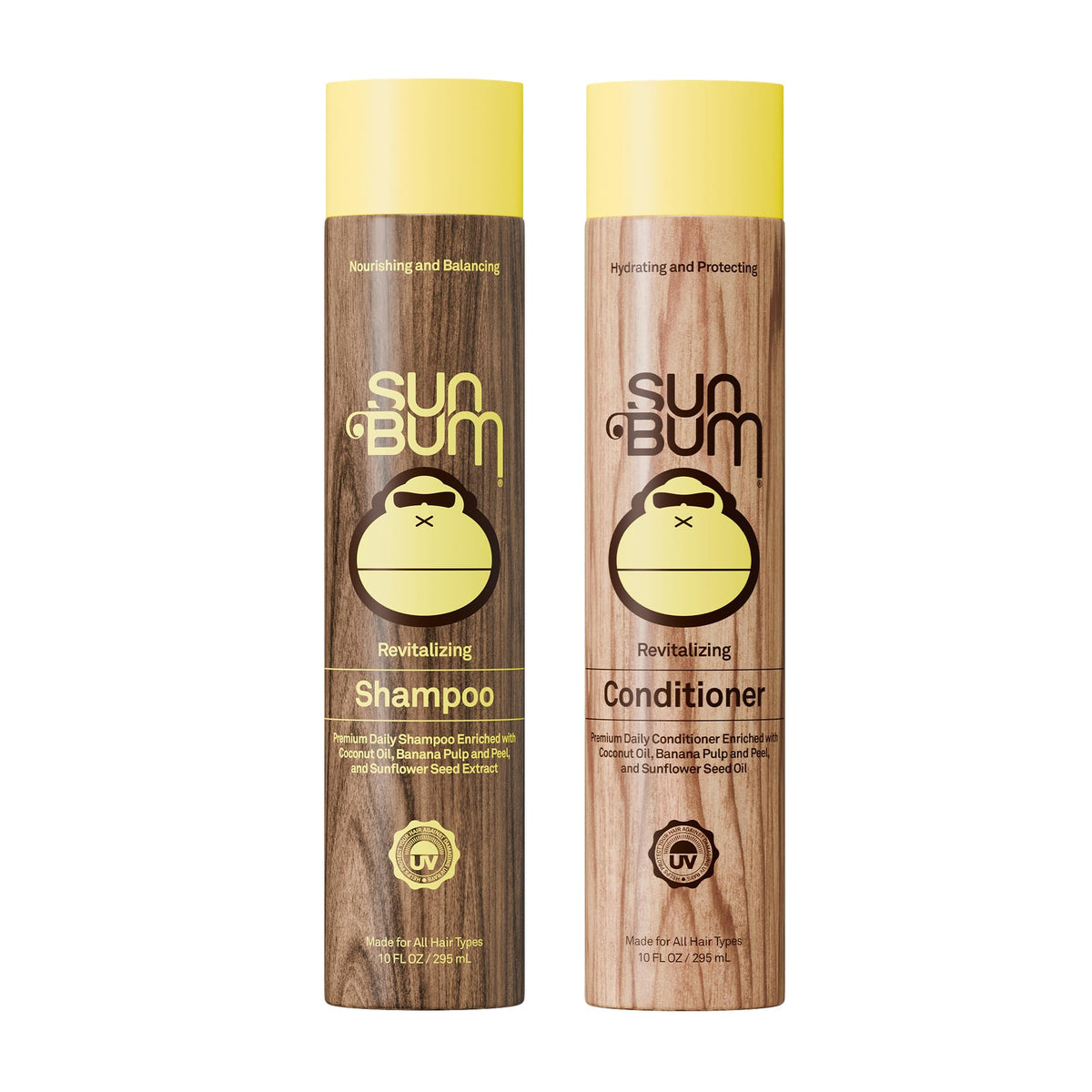 Sun Bum front packaging duo showing bottles and labels for quick recognition and trust
