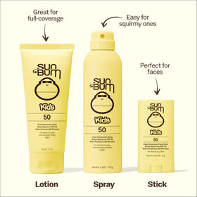 Sun Bum close-up of stick texture demonstrating smooth clear application benefit