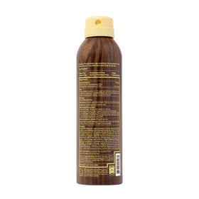 Sun Bum label close-up showing reef-friendly, oxybenzone-free formulation