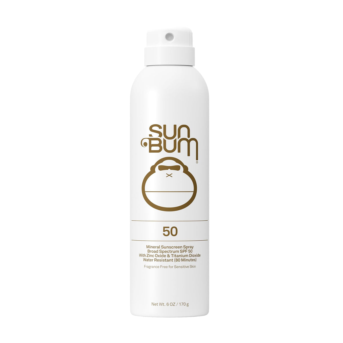 Sun Bum front packaging showing SPF 50 and mineral formula benefits