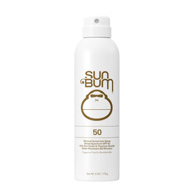Sun Bum front packaging showing SPF 50 and mineral formula benefits