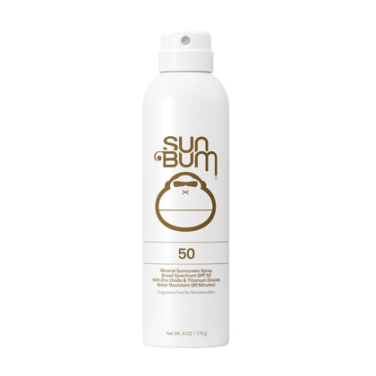 Sun Bum front packaging showing SPF 50 and mineral formula benefits
