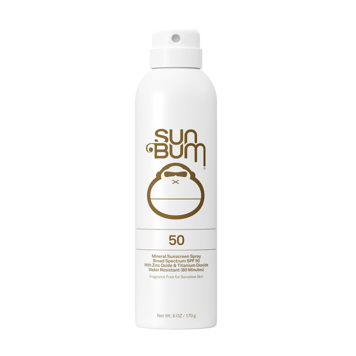 Sun Bum front packaging showing SPF 50 and mineral formula benefits