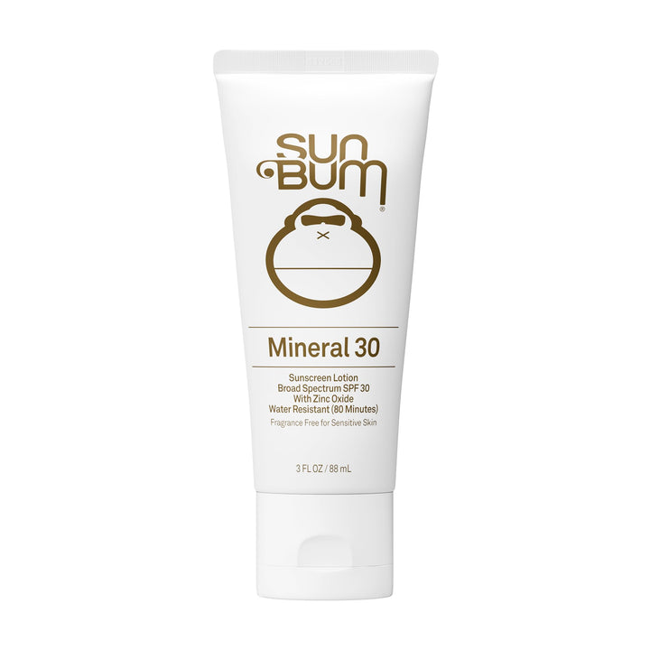 Sun Bum front packaging showing SPF 30 and travel 3 oz size for easy protection