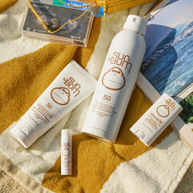 Sun Bum application on arm demonstrating even coverage and matte finish benefit