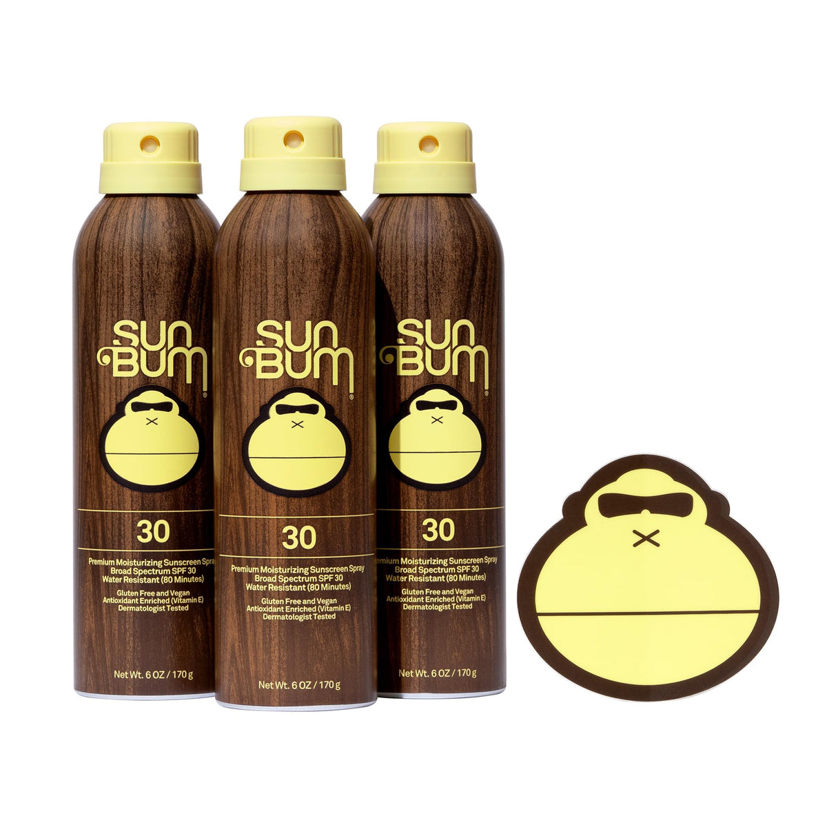 Sun Bum front packaging showing SPF 30 and moisturizing benefits