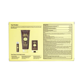 Sun Bum kit beside sunglasses to show size and travel-ready convenience