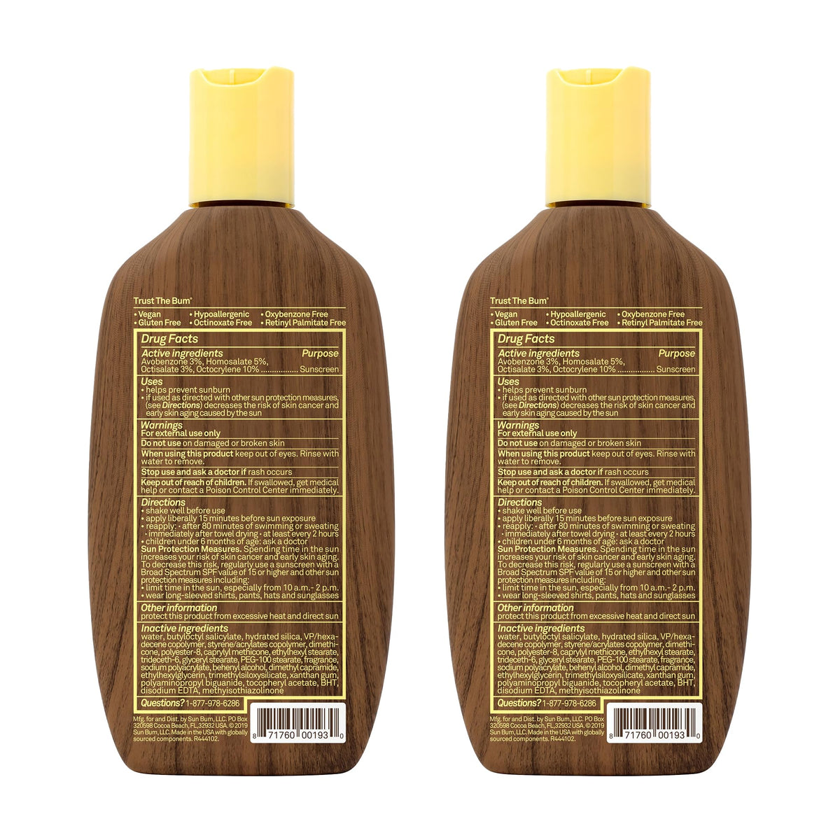 Sun Bum Sonny sticker detail adding playful branding and personalization benefit