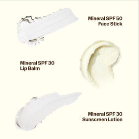 Sun Bum face stick held at eye level showing quick, precise SPF 50 facial application