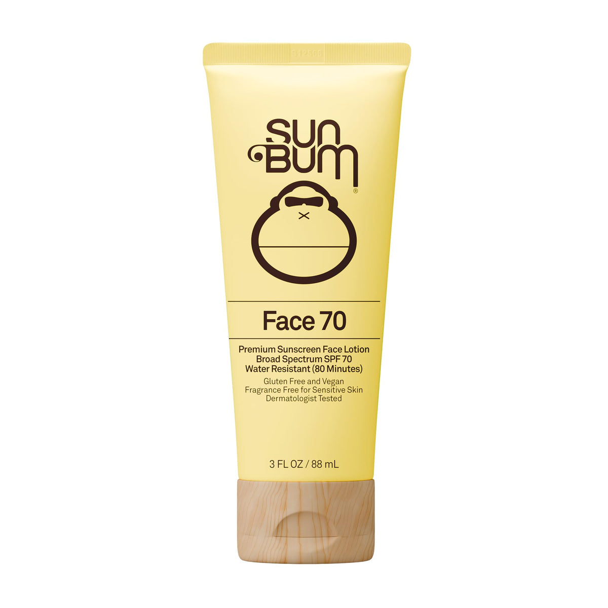 Sun Bum front packaging showing SPF 70 and travel tube, protection ready