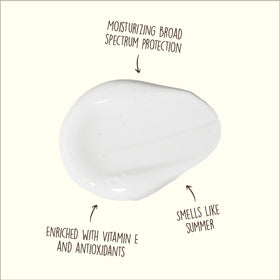 Sun Bum close-up texture of lotion highlighting smooth hydration benefit