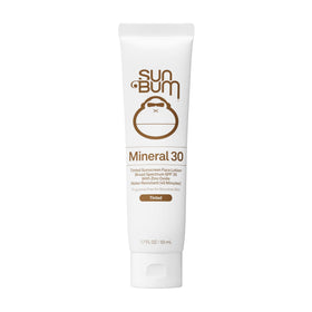 Sun Bum tinted face sunscreen front packaging showing SPF 30 benefits