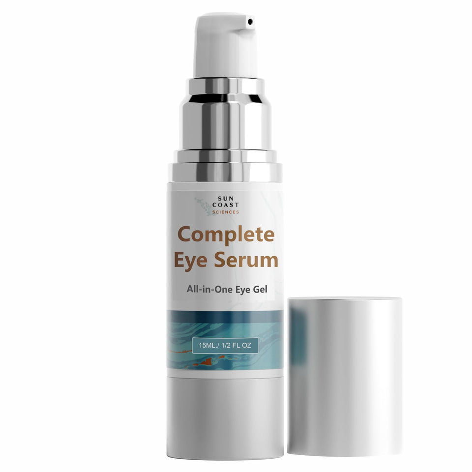 Sun Coast Sciences front bottle showing label and compact size for travel