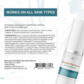 Sun Coast Sciences serum on bathroom shelf suggesting daily skincare routine