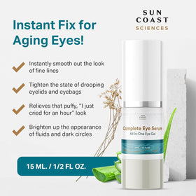 Sun Coast Sciences ingredient vial showing peptides and vitamin C clarity