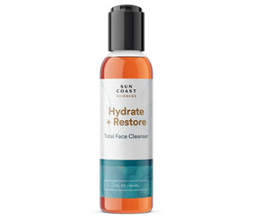 SUN COAST SCIENCES front packaging showing cleanser and benefits