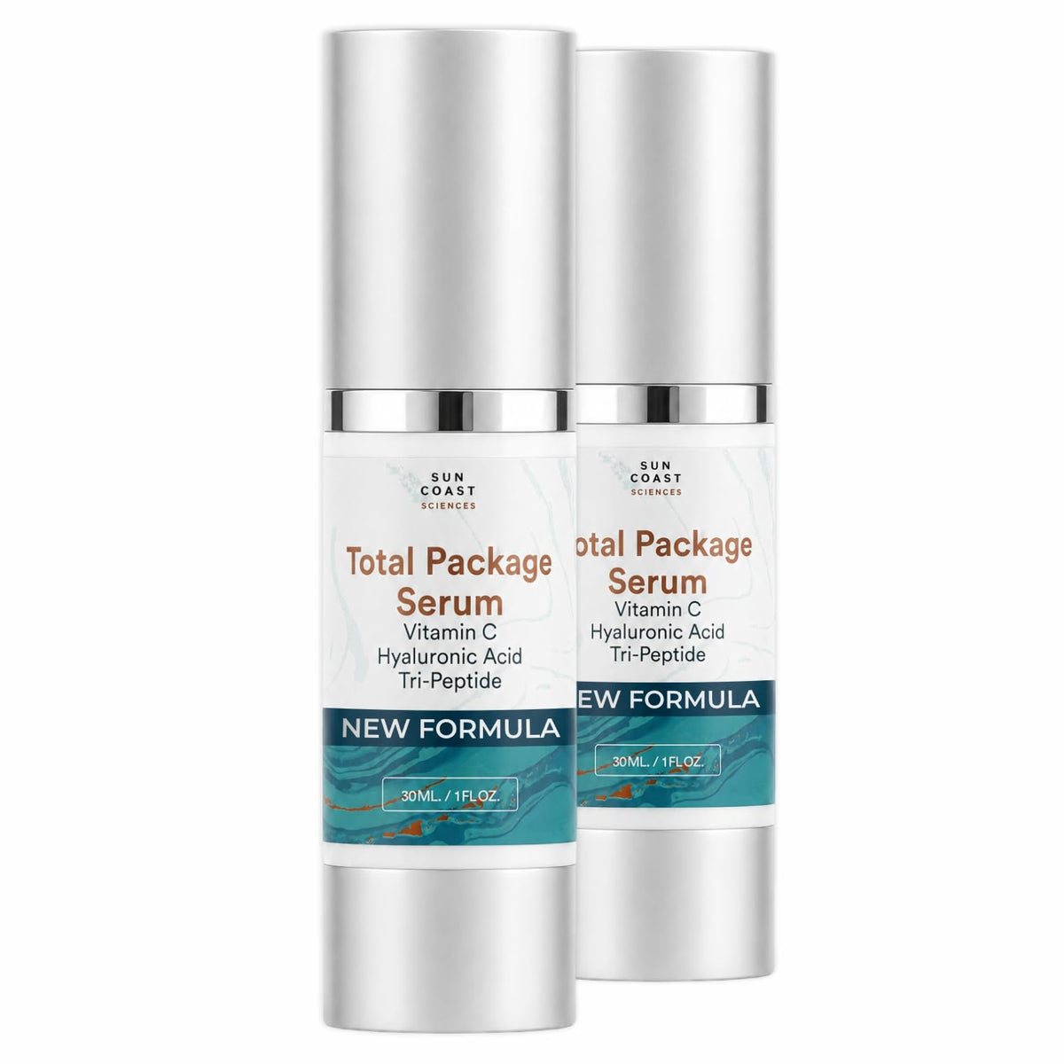 Sun Coast Sciences bottle front packaging showing product benefits and clean design
