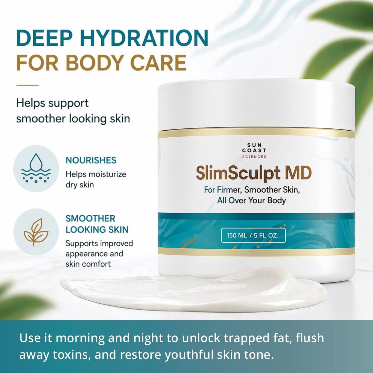 SUN COAST SCIENCES jar on bathroom shelf lifestyle image showing how it fits into daily routine