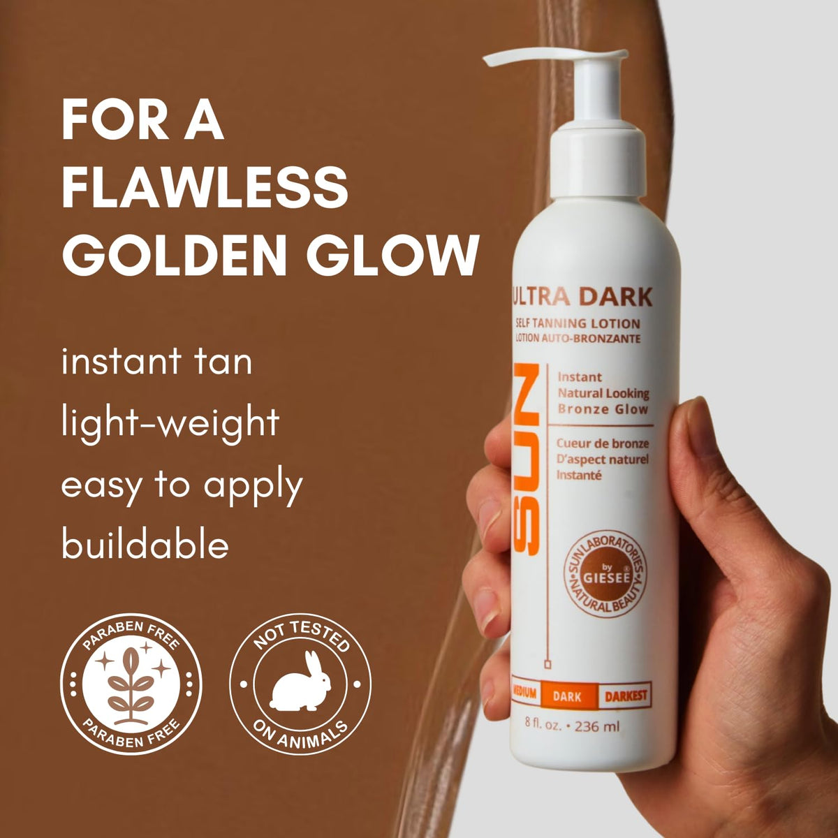 Sun Laboratories by Giesee application with mitt demonstrating streak-free finish