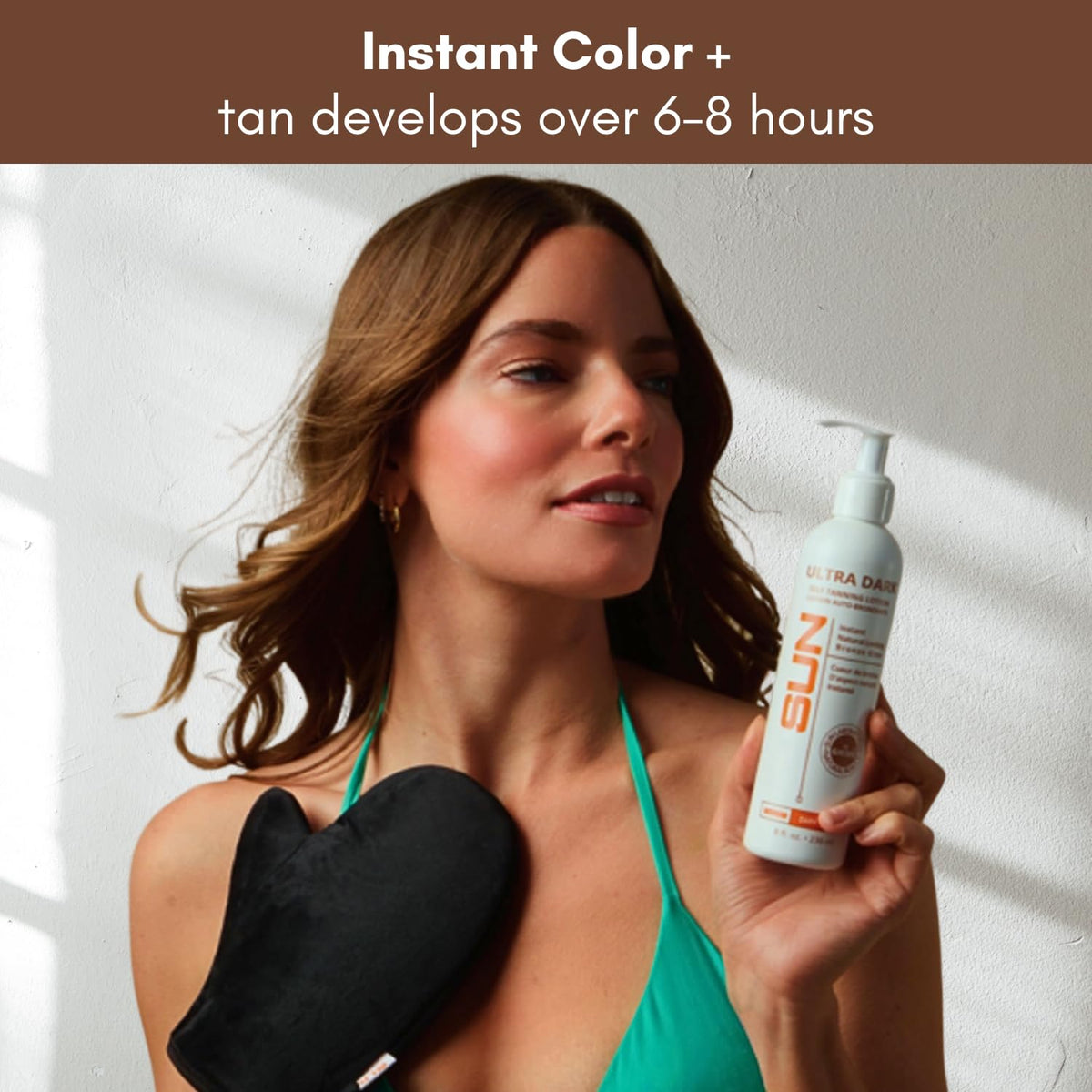 Sun Laboratories by Giesee face application detail highlighting natural coverage