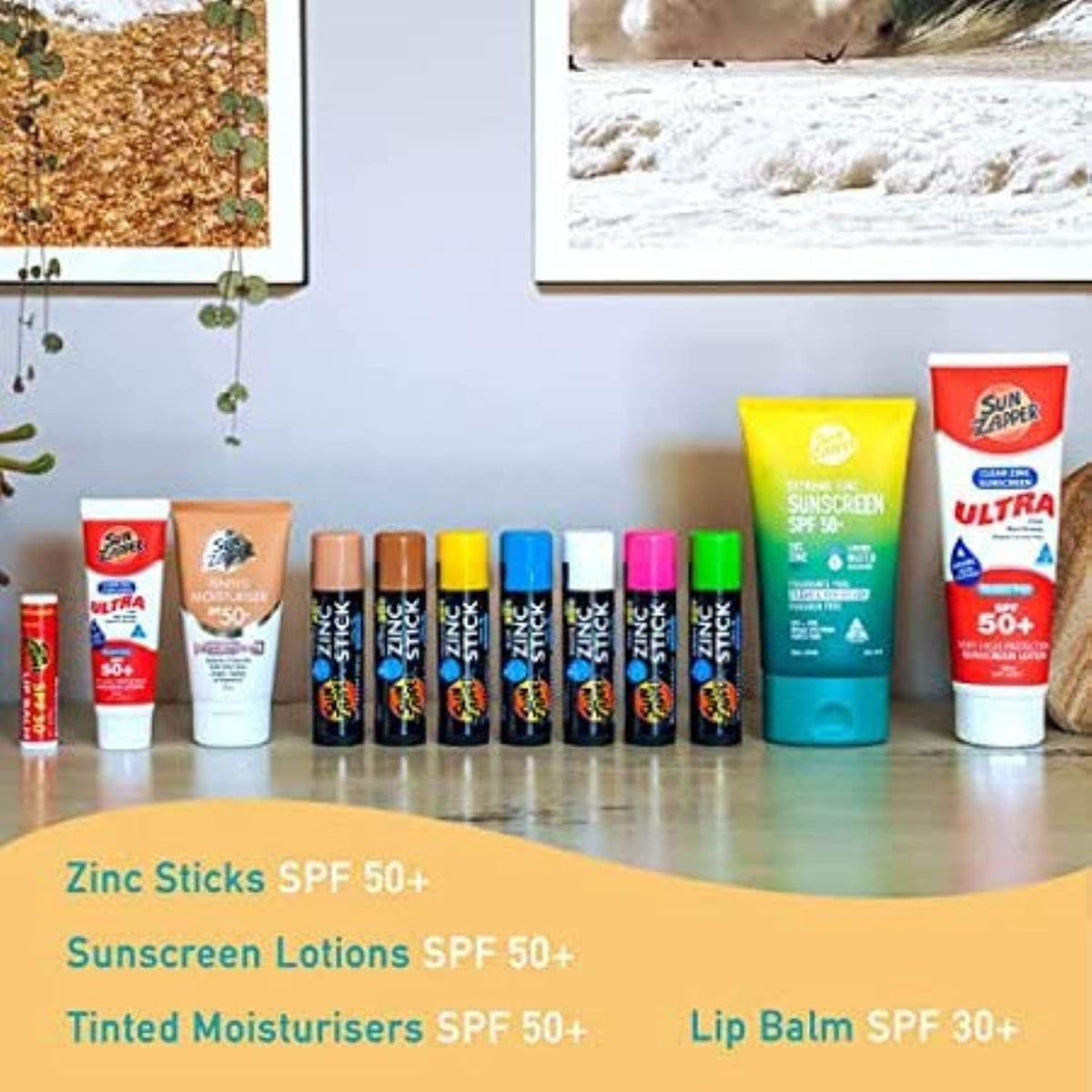 Sun Zapper being applied to child's cheek for visible, easy sun protection