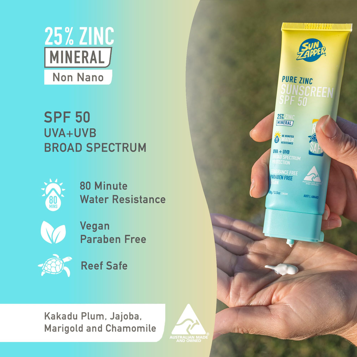 Applying Sun Zapper on face for clear coverage and makeup-friendly result