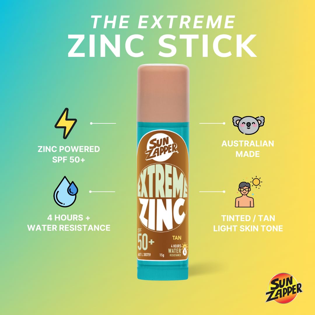 Sun Zapper back label close-up with ingredients and usage benefit