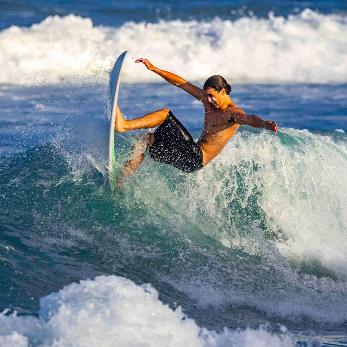 Sun Zapper inside surf bag illustrating travel durability benefit