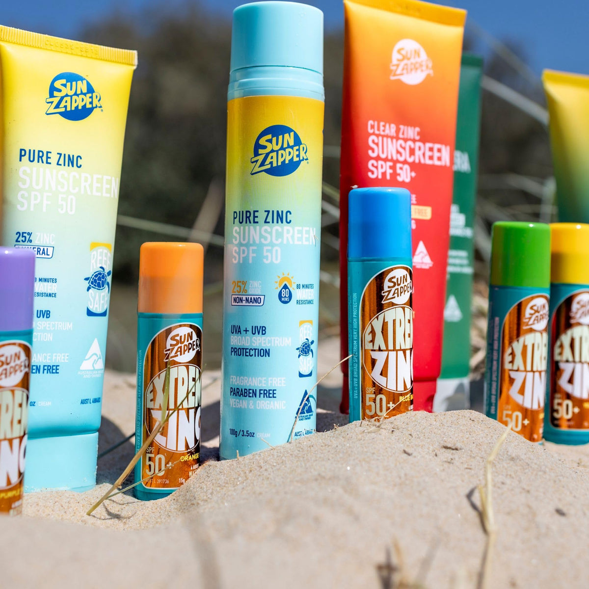 Sun Zapper on beach athlete demonstrating durable outdoor protection