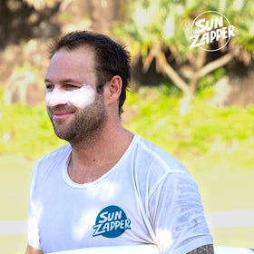 Sun Zapper texture closeup highlighting dense zinc formula benefit
