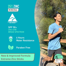 Sun Zapper lifestyle surf session with athlete using stick for reliable sun defense