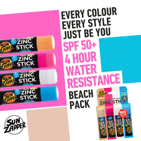 Sun Zapper stick texture close-up demonstrating smooth, non-greasy glide