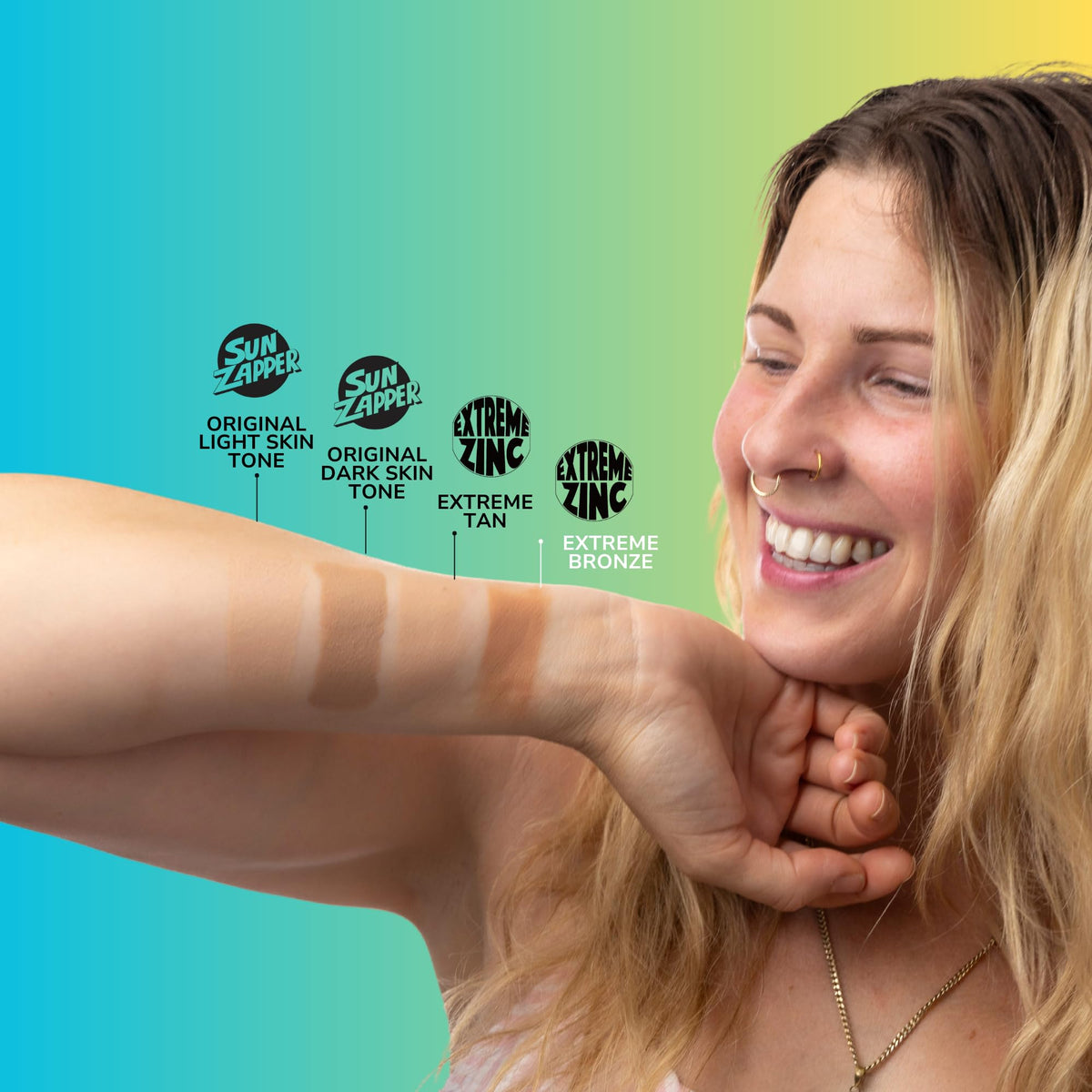 Sun Zapper stick on hot surface showing non-melting stability benefit