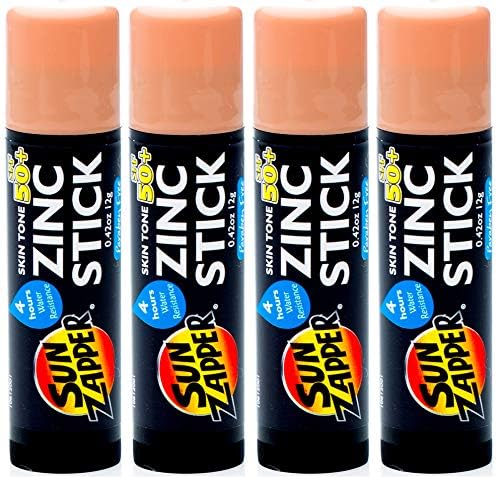 Sun Zapper close-up twist-up tube revealing stick tip for easy application