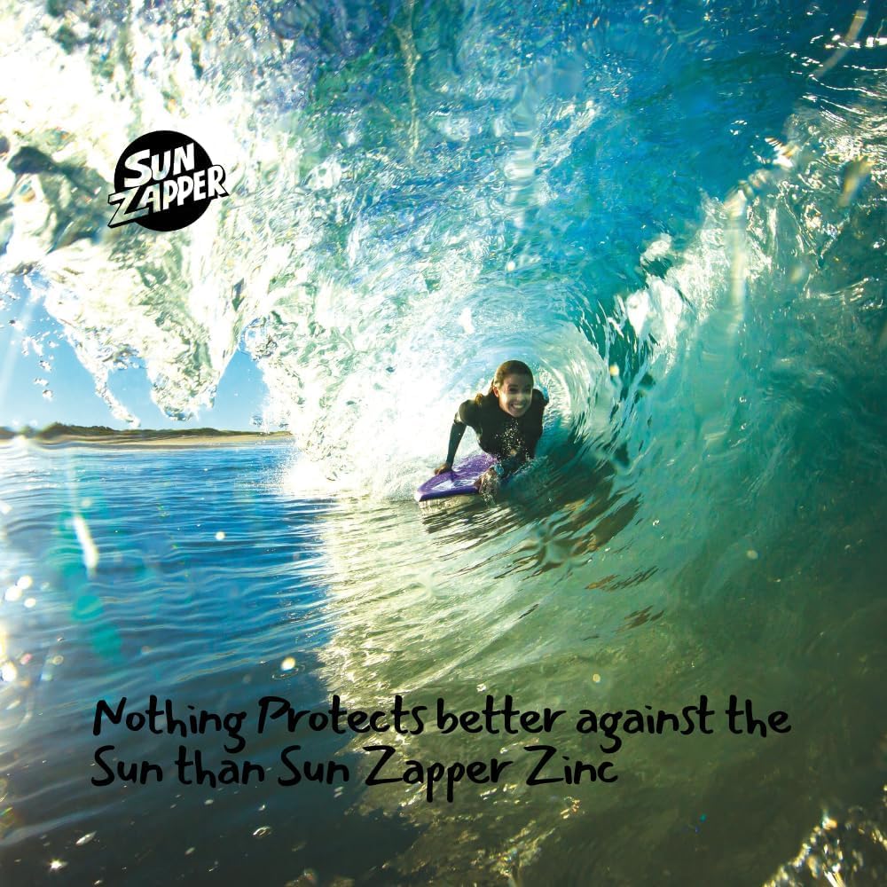 Sun Zapper sticks inside a beach bag showing portability and convenience