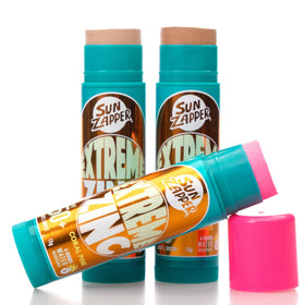 Sun Zapper sticks open to reveal solid cream tips and easy targeted application benefit